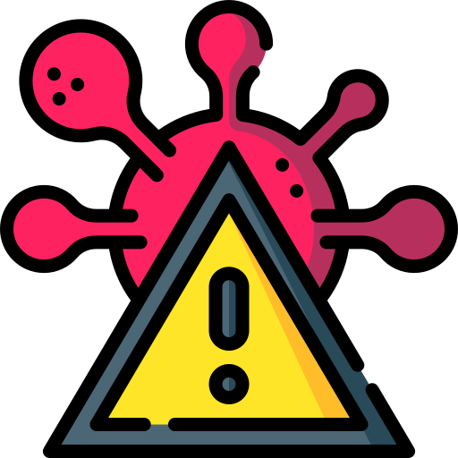 Virus attention icon